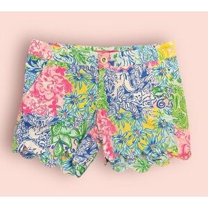 LILLY‎ PULITZER Buttercup Stretch Shorts in Multi Cheek to Cheek